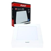 Painel Led Avant Pop Sobrepor 12W BIV 6500K BR Quadrado