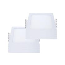 Painel Led Avant Quadrado Embutir 12w 6500k Branco 10 Und Painel Led Avant Quadrado Embutir 12w 6500k Branco 10 Und