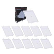 Painel Led Avant Quadrado Embutir 24W 6500K Com Sensor 10 Un