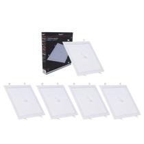 Painel Led Avant Quadrado Embutir 24W 6500K Com Sensor 5 Un