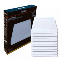 Painel Led Avant Quadrado Sobrepor 18W 3000k Bivolt 10 Und.