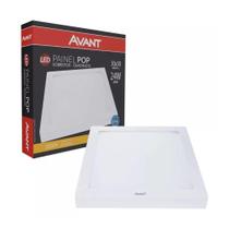 Painel Led Avant Quadrado Sobrepor 24W 3000k Bivolt Branco Painel Led Avant Quadrado Sobrepor 24W 3000k Bivolt Branco