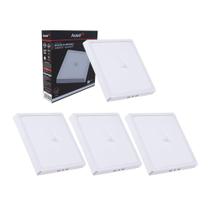 Painel Led Avant Quadrado Sobrepor 24W 6500K Com Sensor 5 Un