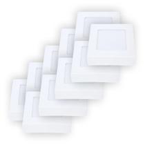 Painel Led Avant Quadrado Sobrepor 6W 4000k Branco 10 Und Painel Led Avant Quadrado Sobrepor 6W 4000k Branco 10 Und