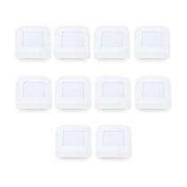Painel Led Avant Quadrado Sobrepor 6W 6500k Branco 10 Und Painel Led Avant Quadrado Sobrepor 6W 6500k Branco 10 Und