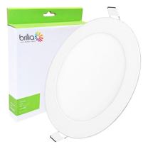 Painel Led Brilia Redondo Embutir Branco 12w Neutro 17cm