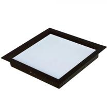 Painel led comfort quadrado de embutir 2700k 18w preto fosco bivolt - avant