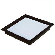 Painel led comfort quadrado de embutir 2700k 6w preto fosco bivolt - avant