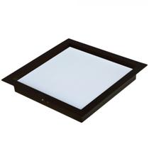 Painel led comfort quadrado de embutir 6500k 12w preto fosco bivolt - avant
