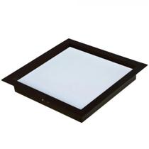 Painel led comfort quadrado de embutir 6500k 18w preto fosco bivolt - avant
