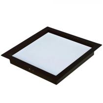 Painel led comfort quadrado de embutir 6500k 18w preto fosco bivolt - avant