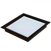 Painel led comfort quadrado de embutir 6500k 24w preto fosco bivolt - avant
