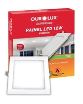 Painel Led De Embutir 12w Bivolt Cor da Luz Branco Quente Amarelada 2700k Quadrado