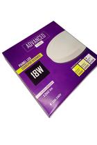 Painel LED de Sobrepor 18W Redondo 6500K Bivolt - Luz Branca Fria