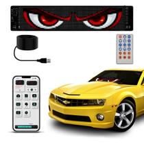 Painel LED Display 60x12cm Caminhao Carro Flexivel Ajustavel App Celular Imagem Texto USB Parabrisa Divulgacao Painel LED Display 60x12cm Caminhao Carro Flexivel Ajustavel App Celular Imagem Texto USB Parabrisa Divulgacao
