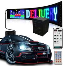 Painel Led Display Carro Flexivel Ajustavel App Celular Imagem Texto Usb Parabrisa Divulgaçao Publicidade