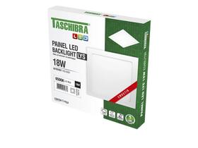 PAINEL LED EMBUTIR 18W QUADRADA 21cm 6500K TASCHIBRA LYS BLACKLIGHT