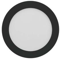 Painel led embutir 20w 3000k 22,5cm rd preto bivolt 1220lm save energy Painel led embutir 20w 3000k 22,5cm rd preto bivolt 1220lm save energy