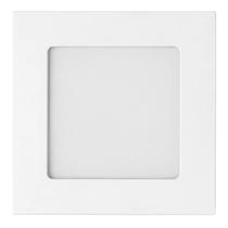 Painel Led Embutir 6w 4000k 380lm Quadrado Branco 12,8cm Eco Bivolt