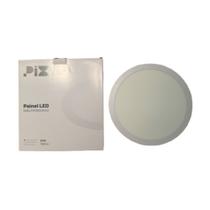 Painel Led Embutir Plafon Redondo Slim 24W 3000K 1600 Lúmens Pix Luz Amarela Branco Quente Bivolt Em Aluminio IP20 29x29 Painel Led Embutir Plafon Redondo Slim 24W 3000K 1600 Lúmens Pix Luz Amarela Branco Quente Bivolt Em Aluminio IP20 29x29