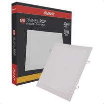 Painel Led Embutir Quadrado 30W 3000K Bivolt Avant Painel Led Embutir Quadrado 30W 3000K Bivolt Avant