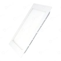 Painel LED Embutir Quadrado Branco 24W 3000K Luz Quente Teto Gesso