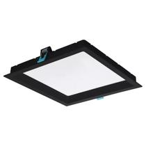 Painel Led Embutir Quadrado Recuado 24W 3000K Preto Stella Painel Led Embutir Quadrado Recuado 24W 3000K Preto Stella