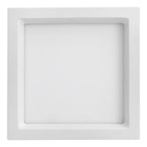 Painel Led Embutir Recuado 12W 3000K Quadrado Branco Opus