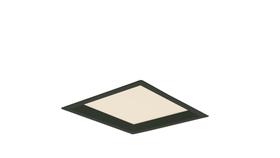 Painel Led Embutir Recuado 18w 4000k Quadrado Preto - Opus
