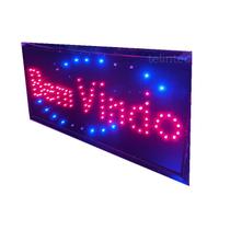 painel led letreiro luminoso placa Bem Vindo 110v