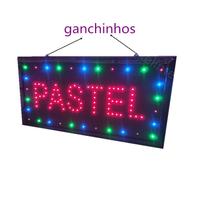 Painel led letreiro luminoso placa escrito Pastel -110v