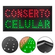 Painel LED Letreiro Placa Conserto Celular com Fonte LE-4004