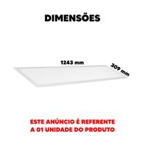 Painel Led Modular Retangular Embutir 312x1250MM 45W 6500K Bivolt - Avant