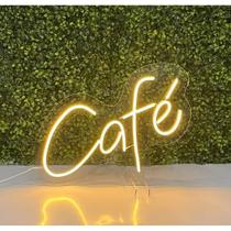 Painel Led Neon Café Escrita Luminosa Quente ou Frio