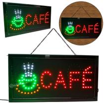 Painel LED Neon CAFE” Letreiro Luminoso Piscante com Corrente para Pendurar LE2010CAFE
