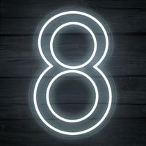 Painel Led Neon Número Luminoso 0 ao 9 Decoração Festa 60cm