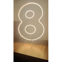 Painel Led Neon Números 0 a 9 Acrílico Cristal 50cm Altura Um Dois Três Quatro Cindo Seis Sete Oito Nove Zero Todos núme Painel Led Neon Números 0 a 9 Acrílico Cristal 50cm Altura Um Dois Três Quatro Cindo Seis Sete Oito Nove Zero Todos núme