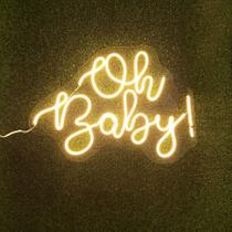 Painel Led Neon - Oh Baby - 1 unidade - Rizzo