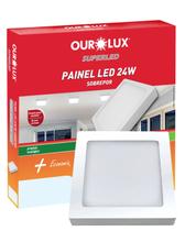 Painel Led Ourolux Sobrepor 24w Biv 4000k Quadrado Painel Led Ourolux Sobrepor 24w Biv 4000k Quadrado