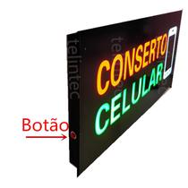 Painel led Placa Luminoso letreiro Conserto Celular bivolt - Telintec