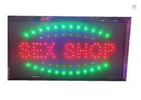 Painel LED placa luminoso letreiro SEX SHOP escrito LED pisca