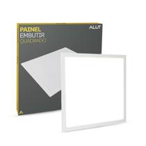 Painel Led Plafon 25w 6500k Bivolt Embutir Quadrado Branco Cod: ALUT000502 Alut By Avant