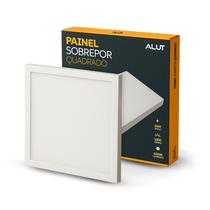 Painel Led Plafon 36w 6500k Bivolt Sobrepor 40x40 Quadrado Branco Cod: ALUT000507 Alut By Avant