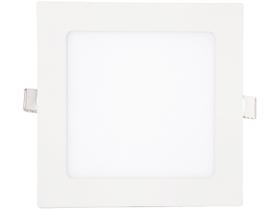 Painel Led Plafon Kian Quadrado Embutir Branco Frio 12W Bivolt 6000K
