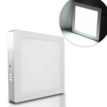 Painel Led Plafon Sobrepor 18w Quadrado 20,5cm 6500k Branco