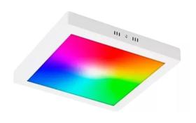 Painel Led Plafon Sobrepor Inteligente Quadrado Ekaza 24w