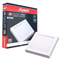 Painel Led Plafon Sobrepor Quadrado 6500K 18W Bivolt Avant Painel Led Plafon Sobrepor Quadrado 6500K 18W Bivolt Avant
