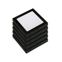 Painel Led Pop Quadrado Sobrepor Avant 24W 4000K Preto 5 Und