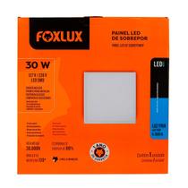 Painel Led Quadrado Sobrepor 30W 6500K Bivolt Foxlux