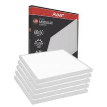 Painel Led Quadrado Sobrepor Avant Bivolt 45W 3000K 5 Und